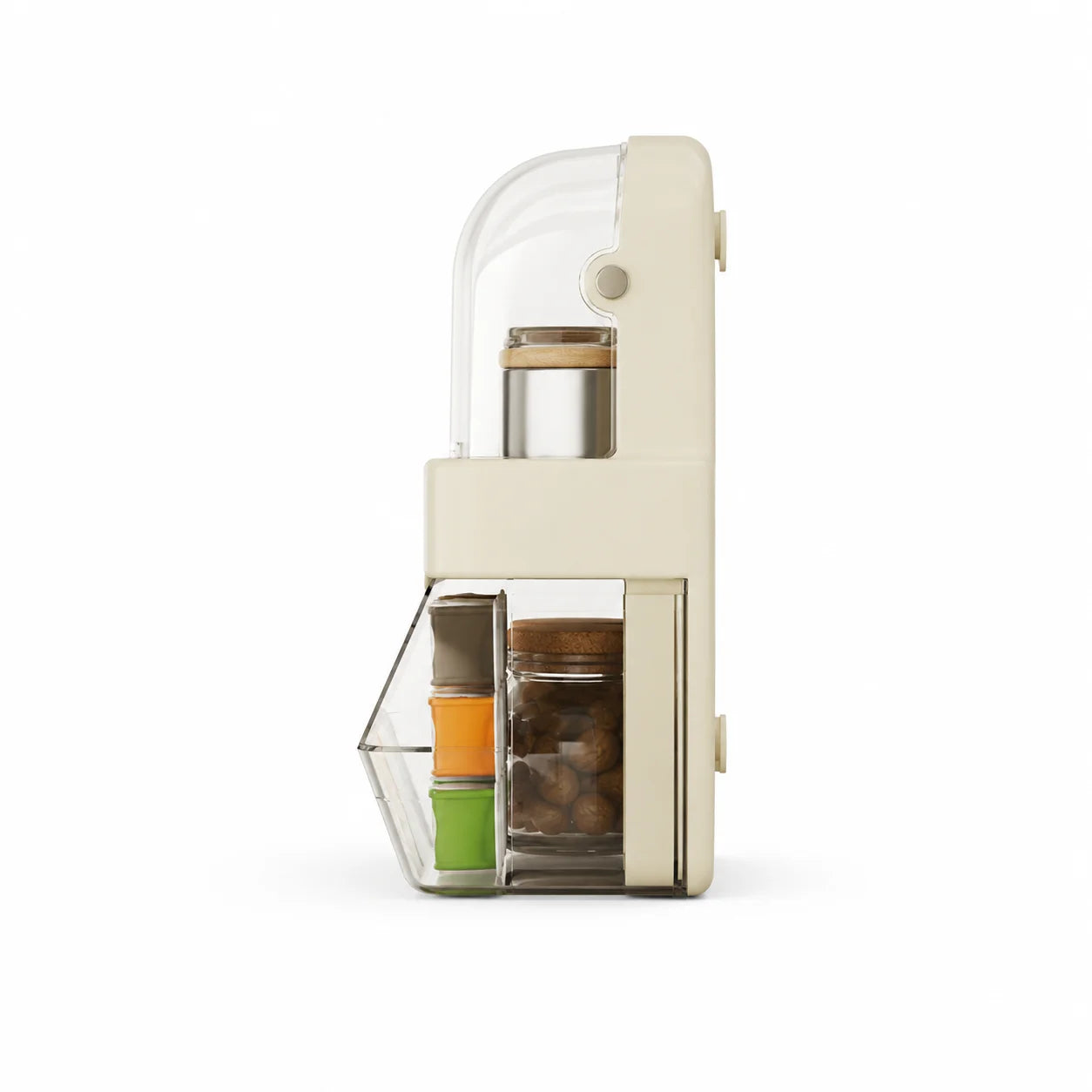 Tea Bag Storage Box – Dustproof Double-Layer Countertop Organizer