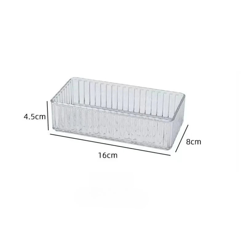 Stackable Acrylic Makeup Organizer – Adjustable Modular Trays