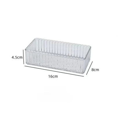 Stackable Acrylic Makeup Organizer – Adjustable Modular Trays