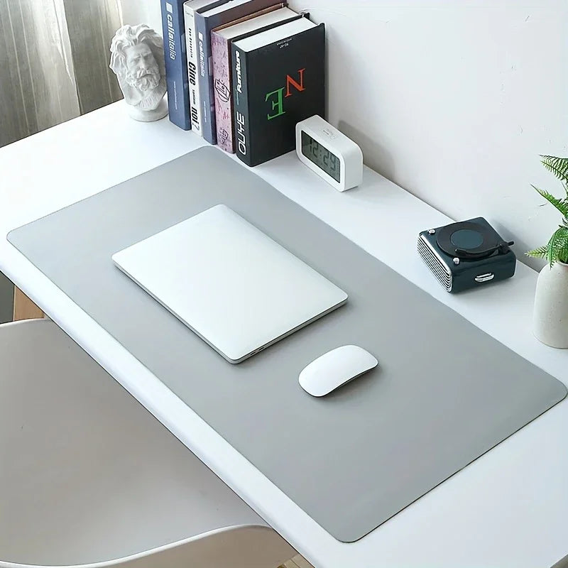 Premium PU Leather Desk Mat – Waterproof Mouse Pad & Desk Protector