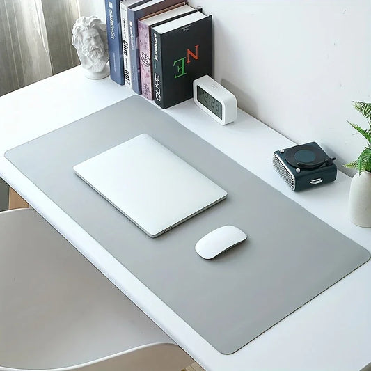 Premium PU Leather Desk Mat – Waterproof Mouse Pad & Desk Protector