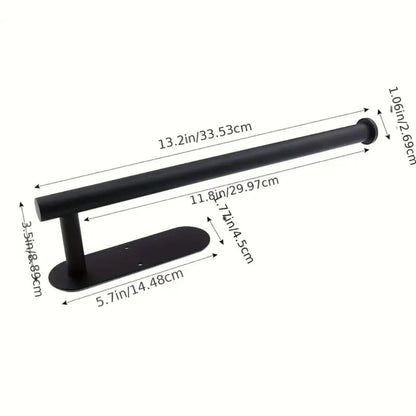 Adhesive Paper Towel Holder Under Cabinet – Rustproof Kitchen Organizer Rack
