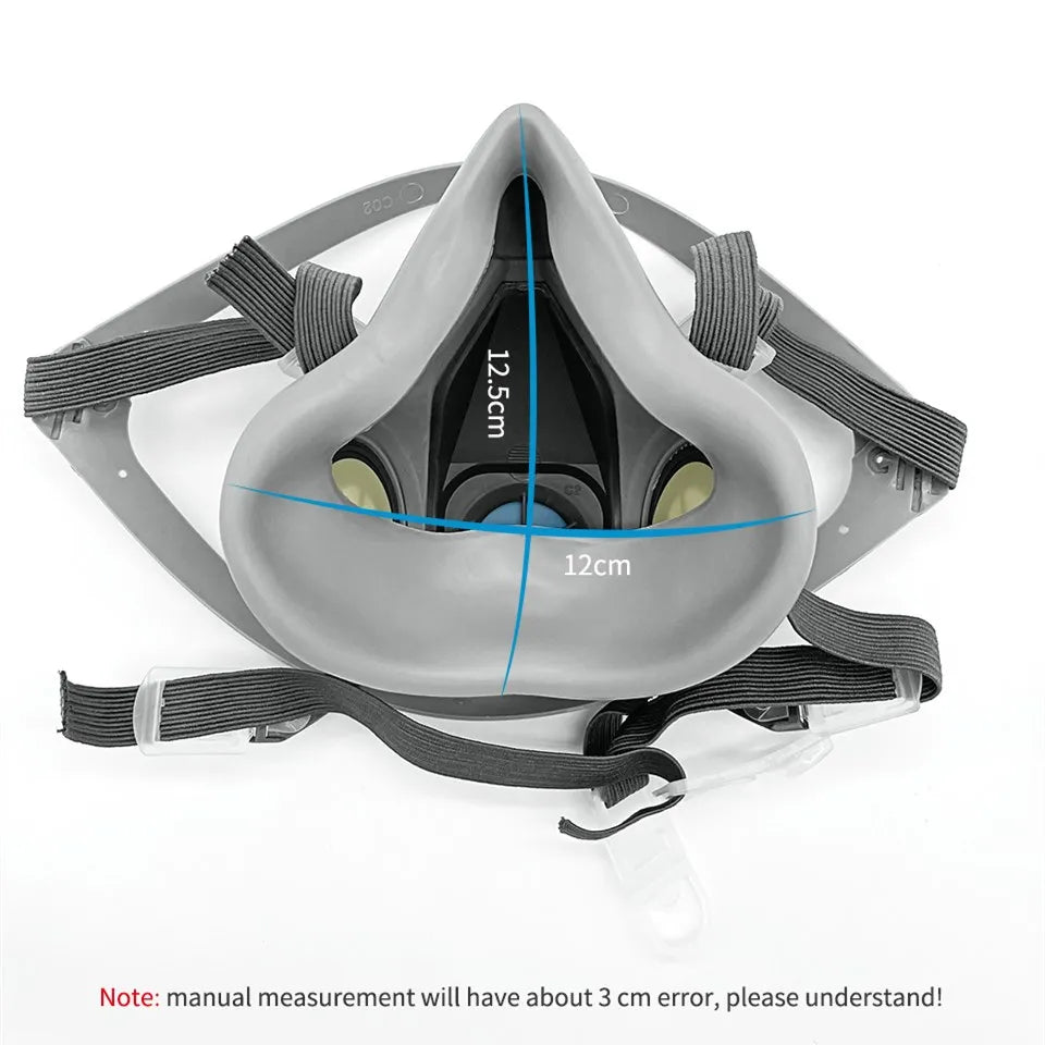 3M 6200/6100 Reusable Half Mask Respirator – Rubber Chemical Dust Mask