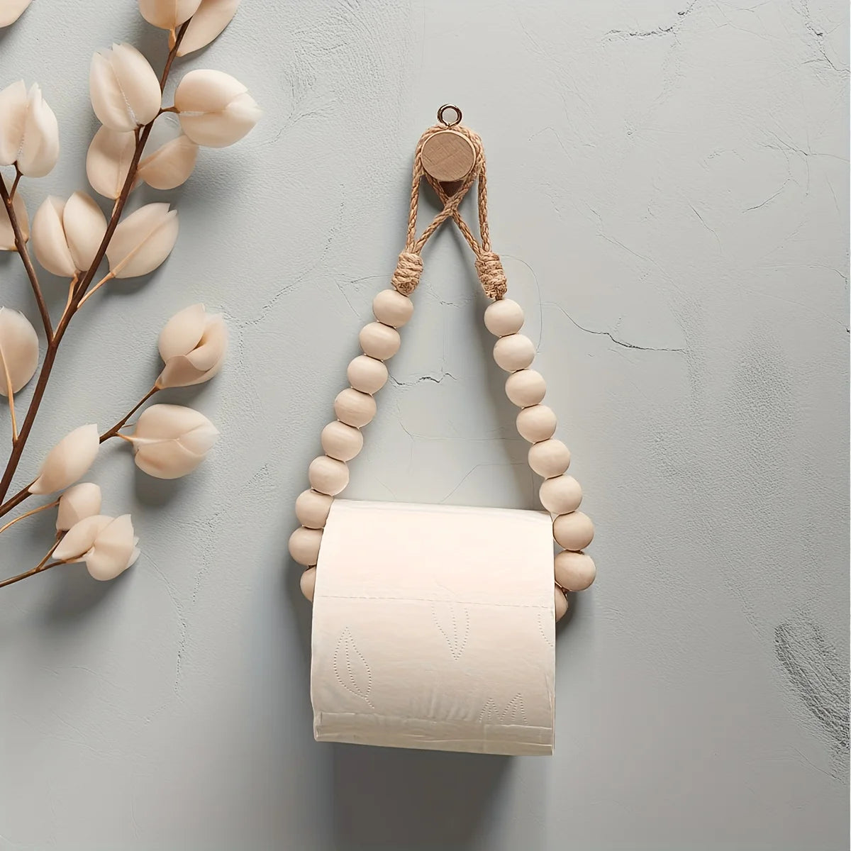 Japanese Style Wooden Toilet Paper Holder