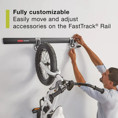 Rubbermaid FastTrack Garage Wall Storage System – 20-Piece Alloy Steel Kit