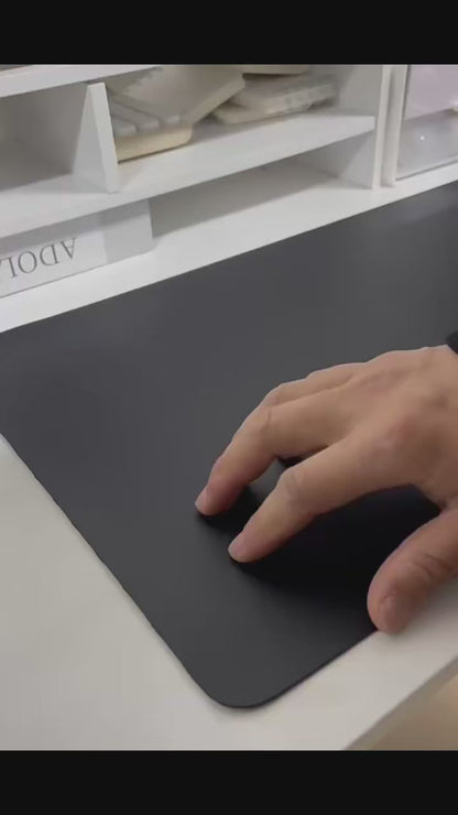 Premium PU Leather Desk Mat – Waterproof Mouse Pad & Desk Protector
